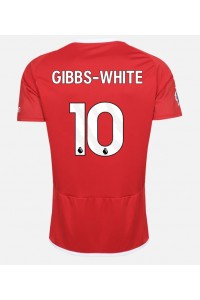 Nottingham Forest Morgan Gibbs-White #10 Jalkapallovaatteet Kotipaita 2023-24 Lyhythihainen